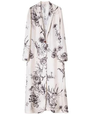 Alysi Single-Breasted Coats - Blanco