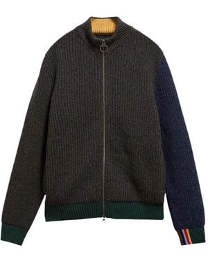 Barbour Gamefair Woll Cardigan - Schwarz