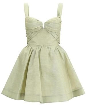 Zimmermann Rebellion Drape Mini Dress - Groen