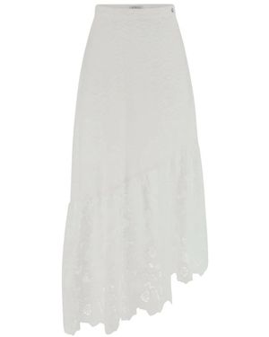 Guess Sharon Eyelets Skirt - Wit