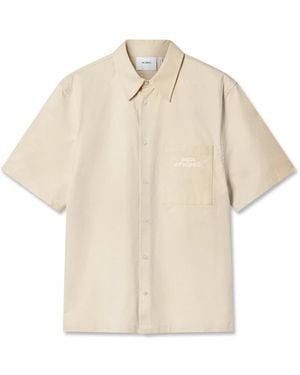 Axel Arigato Short Sleeve Shirts - Natural