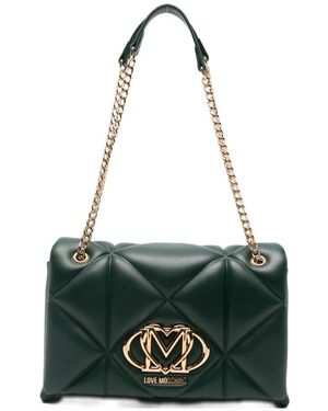 Love Moschino Grüne Schultertasche Stilvolles Design