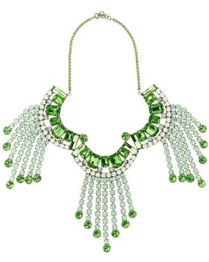 Dries Van Noten Accessoires ,Groen ,Embellished Necklace