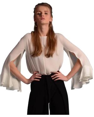 Moskada Bluse mit offenem ärmel - größe 46 - Braun