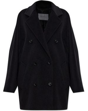 Max Mara Double-Breasted Coats - Blue