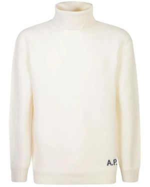A.P.C. R pullover für stilvolles aussehen - Weiß