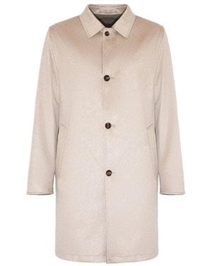 KIRED Single-Breasted Coats - Natural