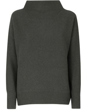 Vince Pullover Mit Gewalktem Trichterkragen - Grün