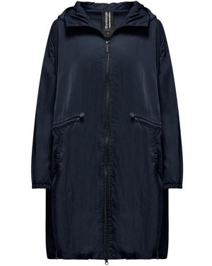 Bomboogie Ongevoerde Damesparka Met Elastisch Trekkoord - Blauw