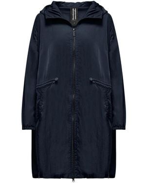Bomboogie Ongevoerde Damesparka Met Elastisch Trekkoord - Blauw