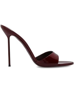 Paris Texas Heeled Mules - Marrone