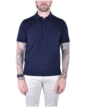 Kangra Tops ,Blauw ,Katoen Polo Van Katoen Met Korte Mouwen
