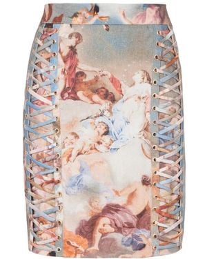 Balmain Short Skirts - Rose