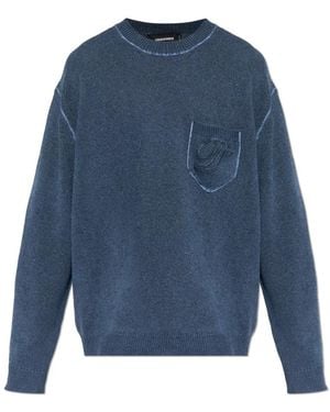 DSquared² Round-Neck Knitwear - Azul