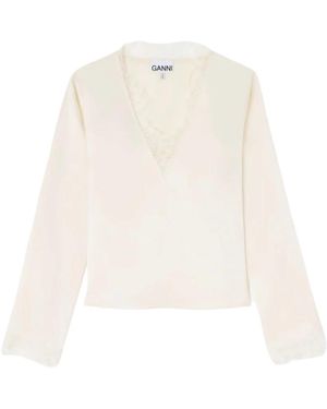 Ganni Blouses - Wit