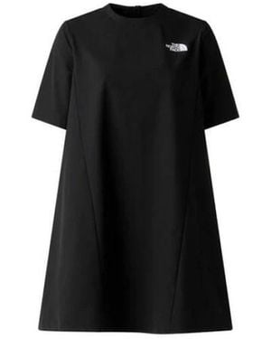 The North Face Fitness ,Zwart ,Leer Packable Jurk Met Korte Mouwen