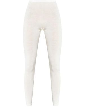 Hanro Broeken ,Wol Woolen Silk Longleg - Wit