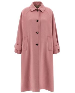 Alberto Biani Single-Breasted Coats - Pink
