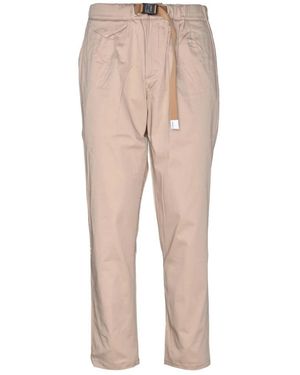 White Sand Straight Trousers - Natural