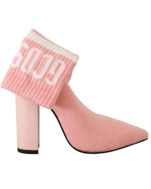 Gcds Heeled Boots - Pink
