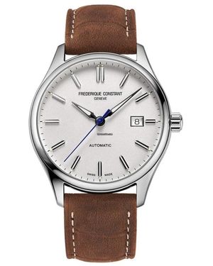 Frederique Constant Accessoires ,Grijs ,Leer Classics Index Automatic - Metallic