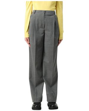 Vivetta Pleated Hosen Wide Leg - Grau