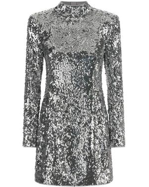 Balmain Sequin Mini Jurk - Grijs