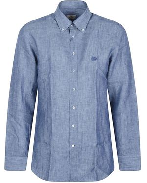 Etro Casual Hemden - Blauw
