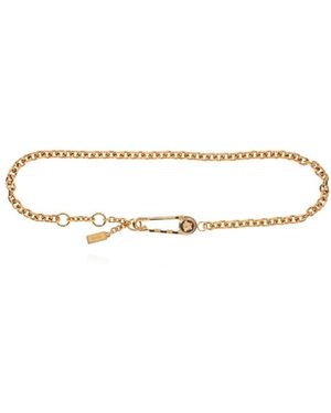 Versace Accessoires ,Geel ,Riem Met Medusa-Hoofdmotief - Metallic