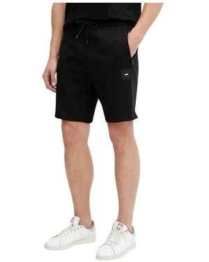 BOSS Korte Broeken ,Zwart ,Katoen Casual Shorts