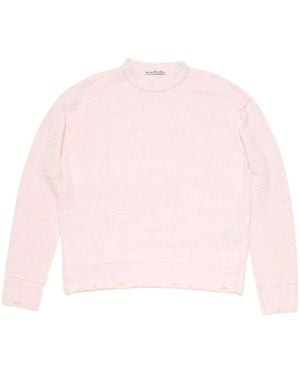 Acne Studios Round-Neck Knitwear - Pink