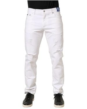 Dolce & Gabbana Palm Tree Skinny Jeans - Blauw
