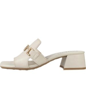 Hispanitas Heeled Mules - Bianco