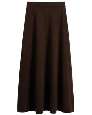 Roberto Collina Midi Rok - Bruin