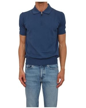 Canali Polo Shirts - Blue