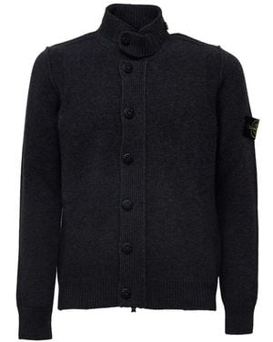 Stone Island Cardigans - Negro