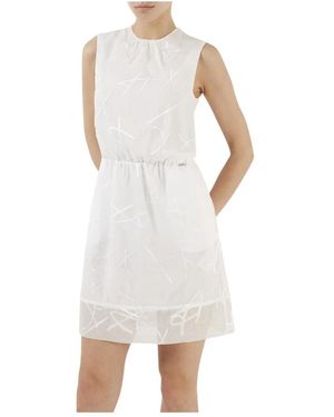 ARMANI EXCHANGE Logo Jacquard Jurk - Wit