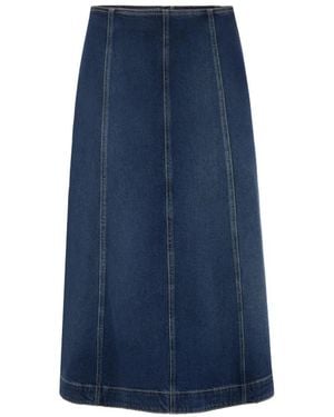 Marc Cain Denim Skirts - Blue