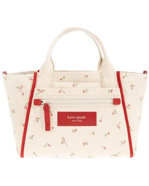 Kate Spade Dash Large Canvas Tote - Rood