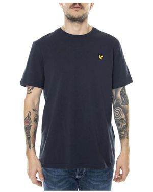 Lyle & Scott Tops ,Blauw ,Katoen Plain T-Shirt