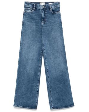 FRAME Blauwe Wijde Pijp Hoge Taille Jeans