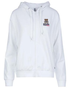 Moschino Katoenen Hoodie - Wit