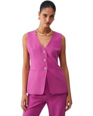 Liu Jo Waistcoats - Purple