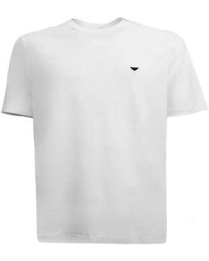 Emporio Armani T-Shirt Mit Rundhalsausschnitt - Weiß