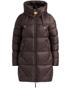 Parajumpers Jassen ,Bruin ,Nylon Bruine Technische Stof Donsjas
