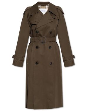 Burberry Gabardina De Algodón, Mujer, Talla - Marrón