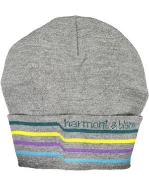 Harmont & Blaine Berretto uomo grigio con dettagli a contrasto