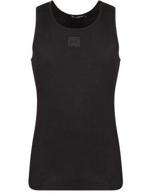 Dolce & Gabbana Geribbelde Tanktop - Zwart