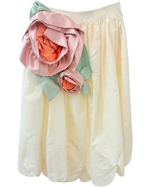 Simone Rocha Midi Skirts - Bianco