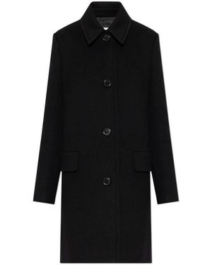 Burberry Jassen ,Zwart ,Wol Wollen Jas Gosford